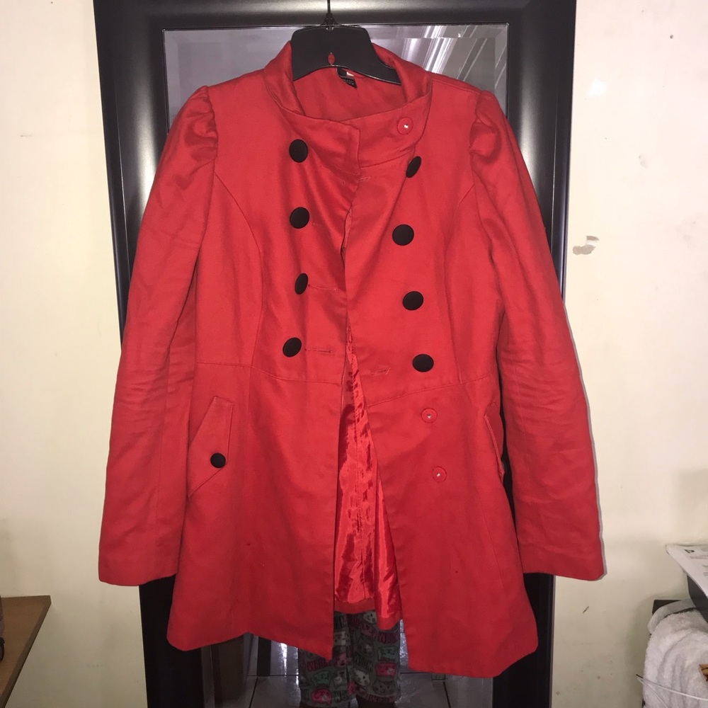 H&M red coat - Picture 2 of 5